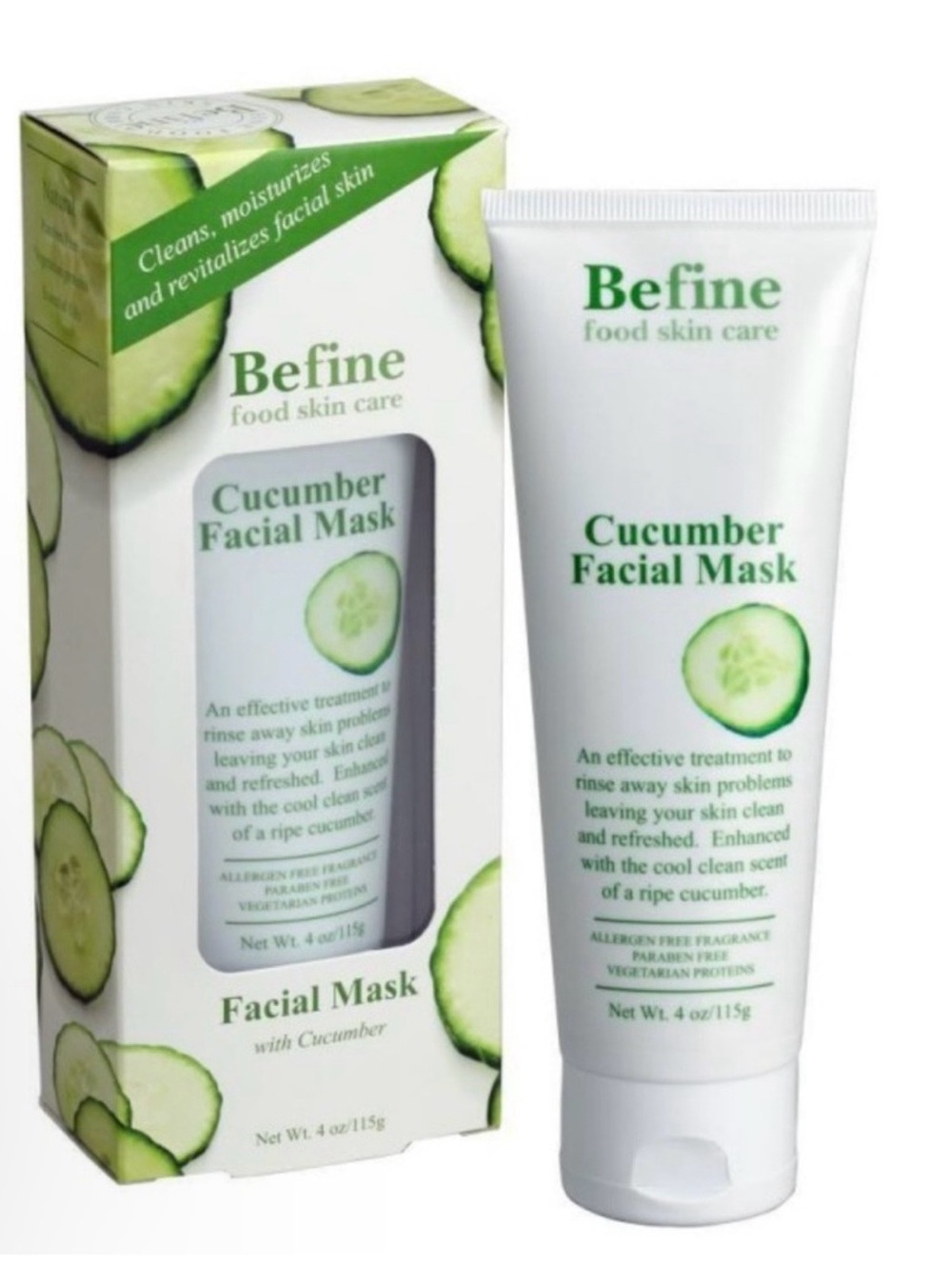 Be Fine 💜 Cucumber Facial Mask – Hydrating